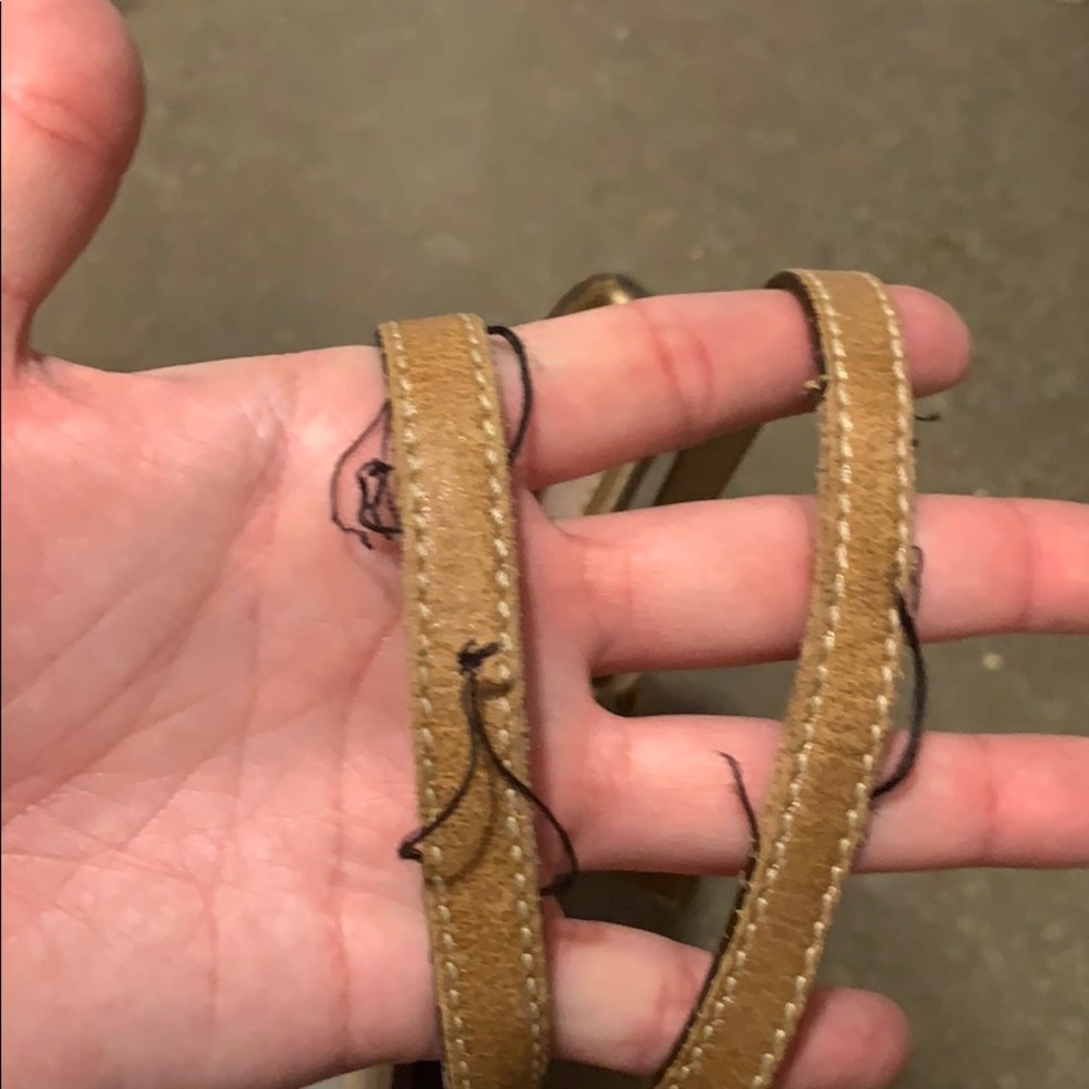 Old Style Coach Purse - Gold/Tan - Picture 3 of 8